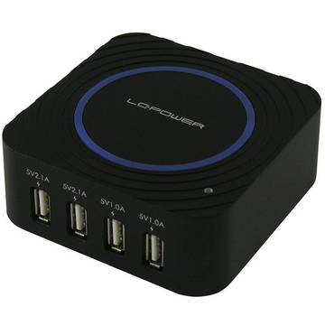 LC-Power Hub USB LC-CH-USB, 4 porturi, Negru