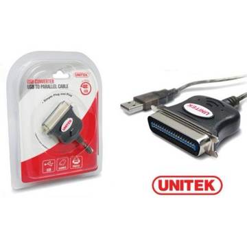 UNITEK Adaptor USB - Parallel (CN36M) imprimanta 1.5M