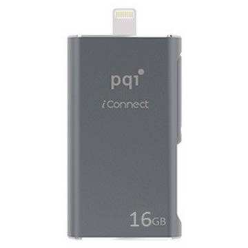 Memorie USB PQI Memorie USB iConnect, 16 GB, USB 3.0-OTG, gri