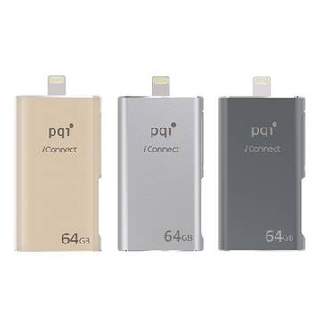 Memorie USB PQI Memorie USB iConnect, 64 GB, USB 3.0-OTG, aur