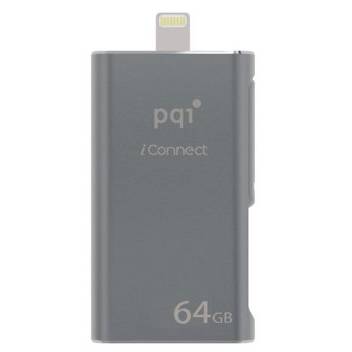 Memorie USB PQI Memorie USB iConnect, 64 GB, USB 3.0-OTG, gri