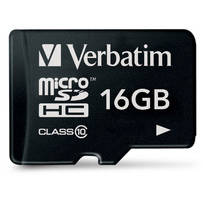 Card memorie Verbatim micro SDHC, 16GB, clasa 10