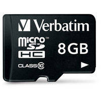 Card memorie Verbatim micro SDHC, 8GB, clasa 10