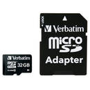Card memorie Verbatim micro SDHC, 32GB, clasa 10