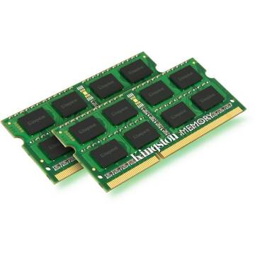 Memorie laptop Kingston Memorie RAM, DDR3, SODIMM, 2 x 4 GB, 1333 MHz, CL9, Unbuffered
