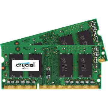 Memorie laptop Crucial Memorie RAM CT2C8G3S1339MCEU, SODIMM, DDR3, 2 x 8 GB, 1333 MHz, CL 9, pentru Mac, kit