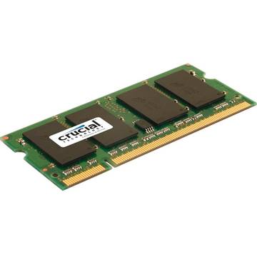 Memorie laptop Crucial Memorie RAM CT12864X40B, SODIMM, DDR1, 1 GB, 400MHz, CL3, unbuffered, non-ECC