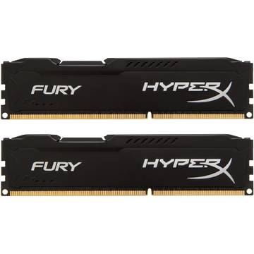 Memorie Kingston HyperX Fury, DDR3, 2 x 4 GB, 1600 MHz, CL10, kit
