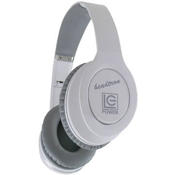 Casti LC-Power Headtron Bluetooth, albe