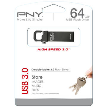Memorie USB PNY Memorie USB Hook Attache, 64 GB, USB 3.0