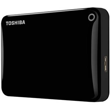 Hard disk extern Toshiba Canvio Connect II, 1 TB, 2.5 inch, USB 3.0, negru