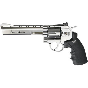 PNI Revolver Dan Wesson 6 inch silver cu CO2 pentru airsoft calibru 6 mm