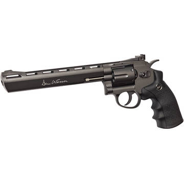 PNI Revolver Dan Wesson 8 inch negru cu CO2 pentru airsoft calibru 6 mm