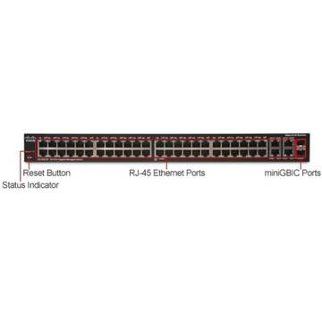 Switch Cisco SG300-52 50xRJ-45 10/100/1000Mbps + 2xCombo SFP SRW2048-K9-EU