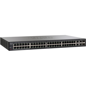 Switch Cisco SG300-52MP-K9-EU, cu management, cu PoE, 48x100/1000Mbps-RJ45 (PoE) + 2x100/1000Mbps-RJ45 (sau 2xGBIC)