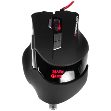 Mouse TACENS TACMARS-MM3, 16400 dpi, USB, Negru