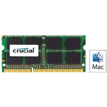 Memorie laptop Crucial CT2C4G3S1067MCEU, DDR3, 2 x 4 GB, 1066 GHz, CL7, 1.5V, Unbuffered, non-ECC, kit, pentru MAC