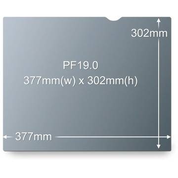 3M Filtru de confidentialitate PF19 |30.2 cm x 37.7 cm