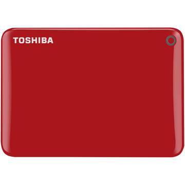 Hard disk extern Toshiba Canvio Connect II, 500 GB, 2.5 inch, USB 3.0, rosu