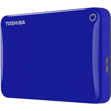 Hard disk extern Toshiba Canvio Connect II, 1TB, 2.5 inch, USB 3.0, albastru