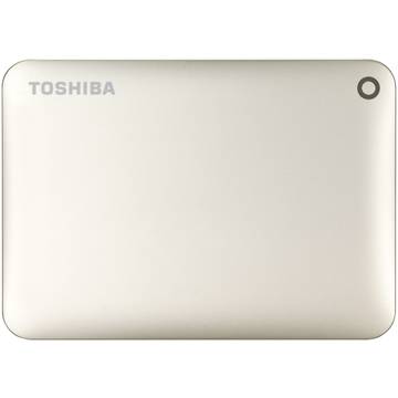 Hard disk extern Toshiba Canvio Connect II, 2 TB, 2.5 inch, USB 3.0, auriu