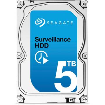 Hard disk Seagate Surveillance, 5TB, 7200 RPM, SATA 6GB/s, 3.5 inch + Data Rescue