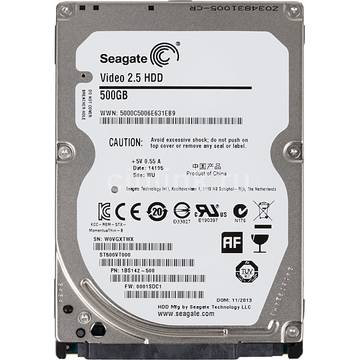 HDD Laptop Seagate Video, 500 GB, 5400 RPM, SATA 3GB/s
