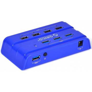 Orico Hub USB H7926-U3, 7 porturi, Albastru