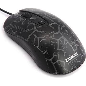 Mouse Zalman ZM-M250, 1600 dpi, USB, Negru