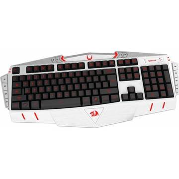 Tastatura Redragon Asura White, USB, gaming, iluminata