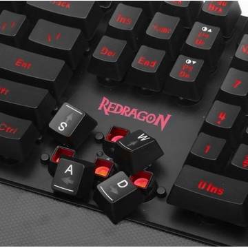 Tastatura Redragon Yaksa, USB, gaming, iluminata