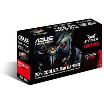 Placa video Asus Strix OC AMD Radeon R9 380, 4GB GDDR5, 256-bit