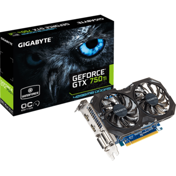 Placa video Gigabyte GeForce GTX750Ti Windforce OC , 4 GB GDDR5, 128-bit