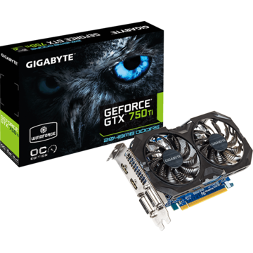 Placa video Gigabyte GeForce GTX 750Ti OC, 2 GB GDDR5, 128-bit