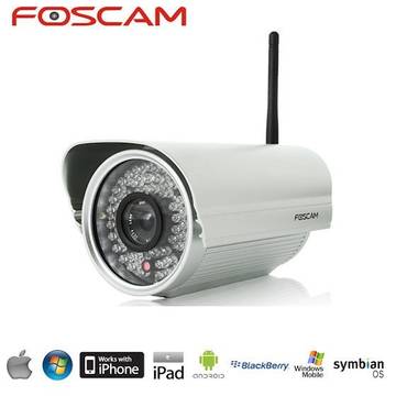 Camera de supraveghere Foscam FI9805W , de exterior, argintie