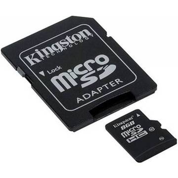 Card memorie Kingston 8GB microSDHC Class 10 UHS-I 45MB/s read