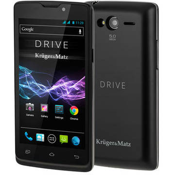 Smartphone Kruger Matz SMARTPHONE QUAD CORE DUAL SIM K&M DRIVE NEGRU