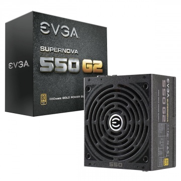 Sursa EVGA SuperNova 550 G2, 550W, 80+ Gold, ventilator 140 mm, PFC Activ