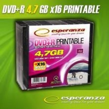 ESPERANZA DVD+R 16x, 4.7 GB, 10 bucati