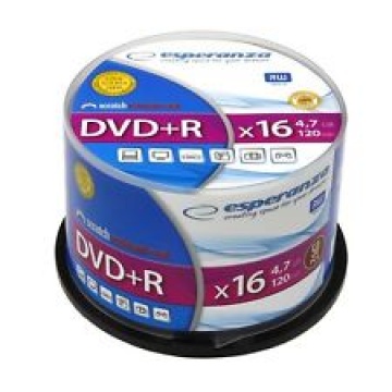 ESPERANZA DVD+R 16x, 4.7 GB, 50 bucati