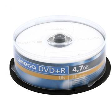 Omega DVD+R 16x, 4.7 GB, 25 bucati