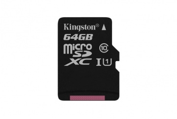 Card memorie Kingston Micro SD 64GB, clasa 10