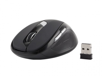 Tastatura Natec Pigo, wireless, negru, si mouse optic