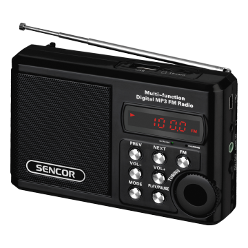 Aparat radio Sencor SRD215B, portabil, 2 W , negru 105,99 lei Vexio