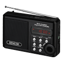 Aparat radio Sencor SRD215B, portabil, 2 W, USB, micro SD, negru