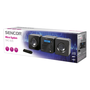 Sencor Microsistem audio SMC605, 2 x 5W, negru