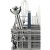 Mixer Bosch vertical MSM88190, 800 W, 12 viteze, Negru/Inox