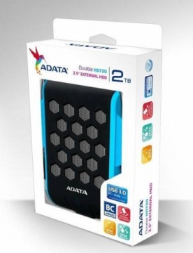 Hard disk extern Adata HD720, 2 TB, 2.5 inch, USB 3.0, albastru