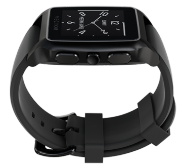 Smartwatch VECTOR Smartwatch Meridian M1-20-006, Bluetooth, Bratara silicon, Rezistent la apa si praf, Negru