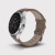 Smartwatch VECTOR Smartwatch Luna Small L1-10-008, Bluetooth, Bratara piele, Rezistent la apa si praf, Argintiu/Cafeniu